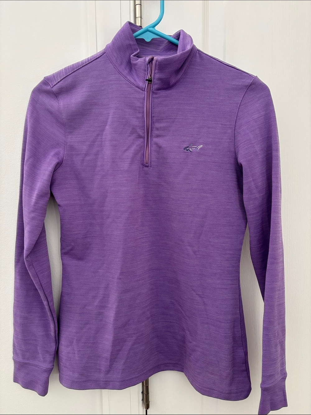 Women's Purple Quarter-Zip Performance Sweater